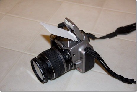 business card flash diffuser
